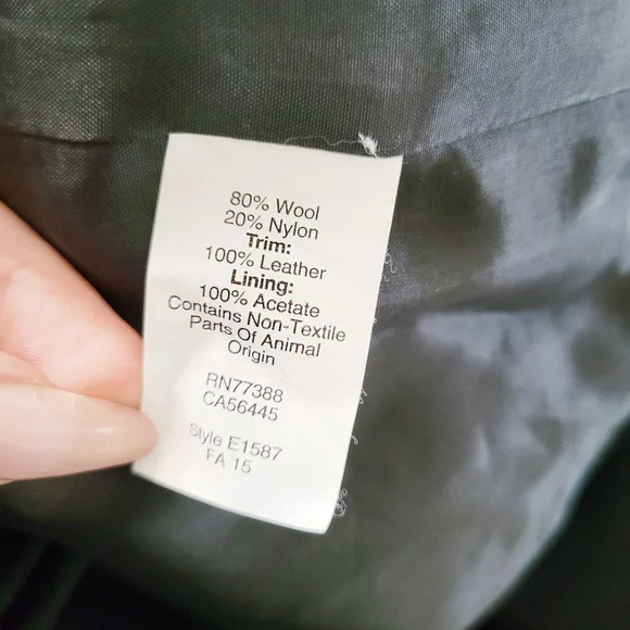 Madewell City Grid Asymmetrical Zip Wool Coat - Picture 8 of 8